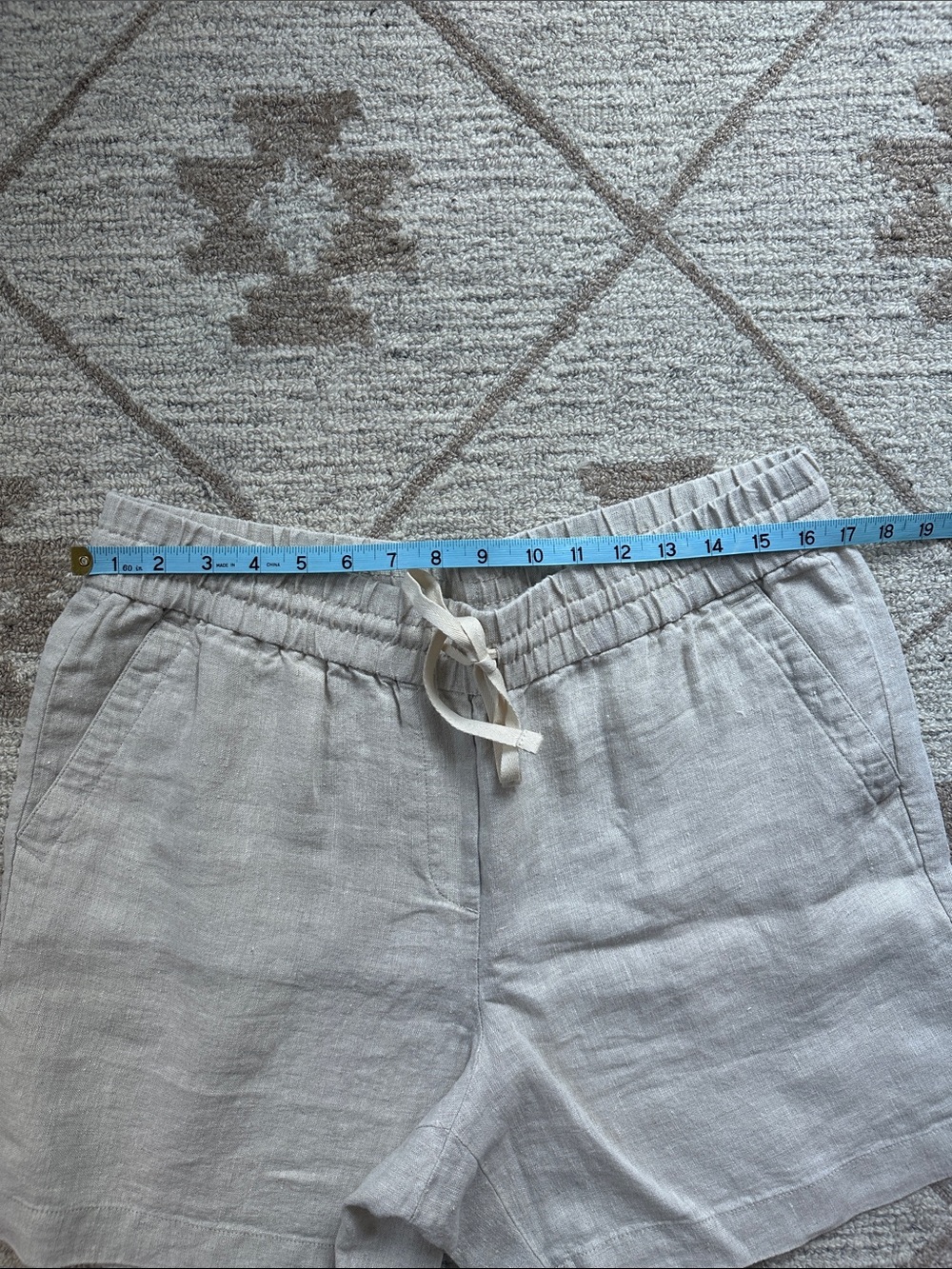 Talbots Drawstring Linen Shorts - Picture 4 of 6